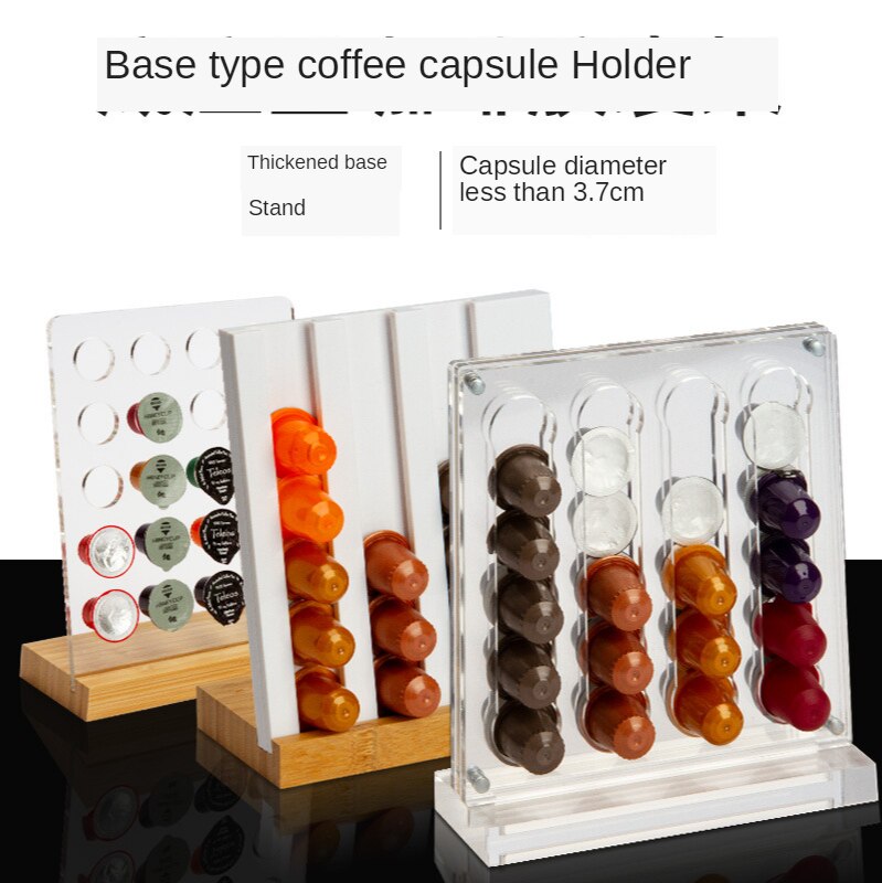 Nespresso porte-capsules acrylique café Capsule support de rangement tour de distribution présentoir mural