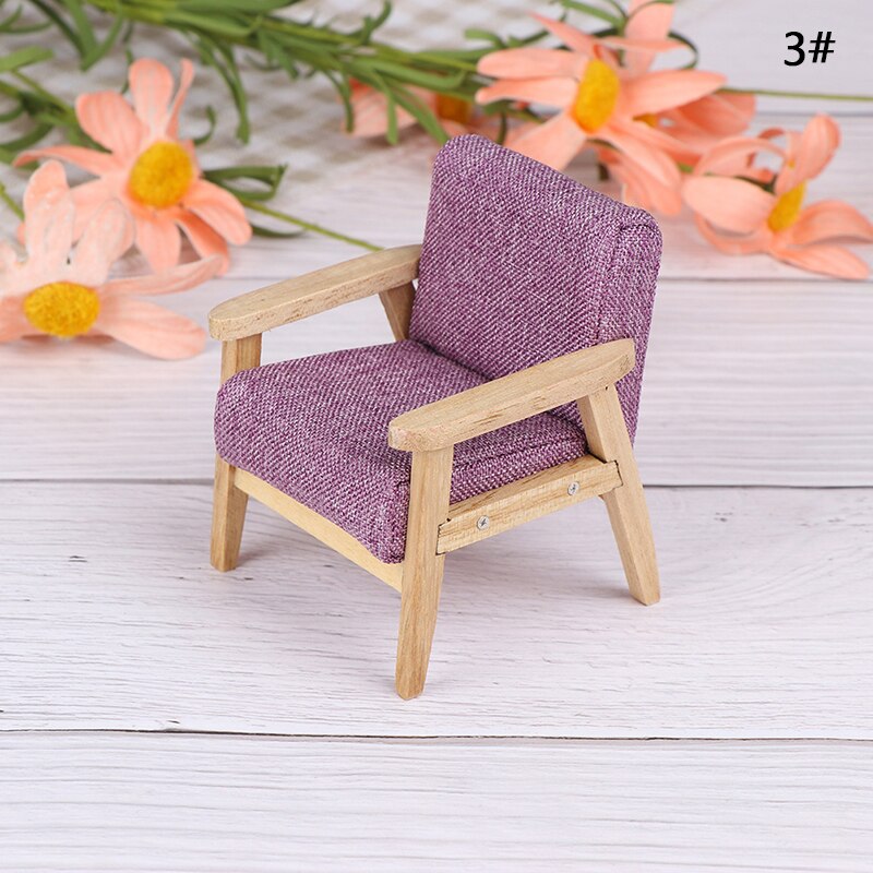 Chair Pillow Stool Sofa For Couch Bed Dollhouse Street Light Lamp Furniture Toys Doll House Decoration Accessories