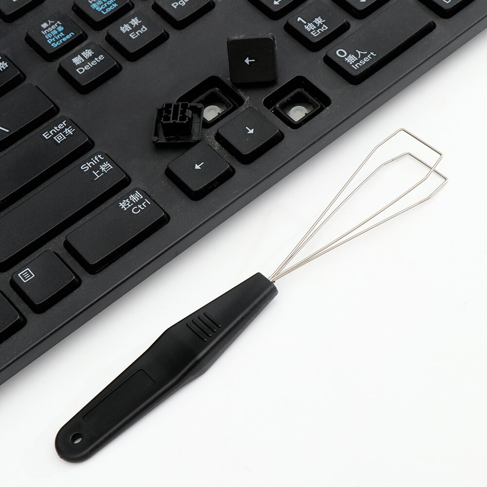 1PC Useful Key Cap Puller Simple Metal Mechanical Keyboard Remover Dust Collector Laptop Cleaner Gadgets Cleaning Tool