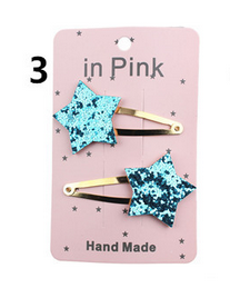 2 stücke Mädchen Blumen Bogen Alligator Haar Stifte Niedlichen freundlicher Haarspangen Baby Mädchen Headwear: C