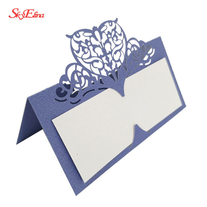 50pcs Party Table Name Guest Place Cards Favor Decoration Wedding Card birthday party Supplies Seating Decoration 5zSH871-50
