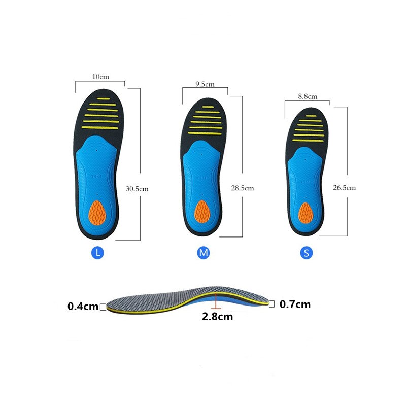 EVA Orthopedic Shoes Sole Insoles Flat Feet Arch Support Unisex Orthotic Arch Support Sport Shoe Pad Massaging Insole Foot Care