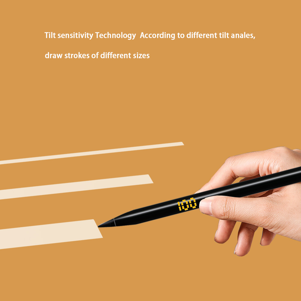 Peilinc Bluetooth Pencil Stylus Pen for iPad Pens for Apple Pencil 2 1 Battery Digital Display Reminder Tilt Palm Rejection 애플펜슬