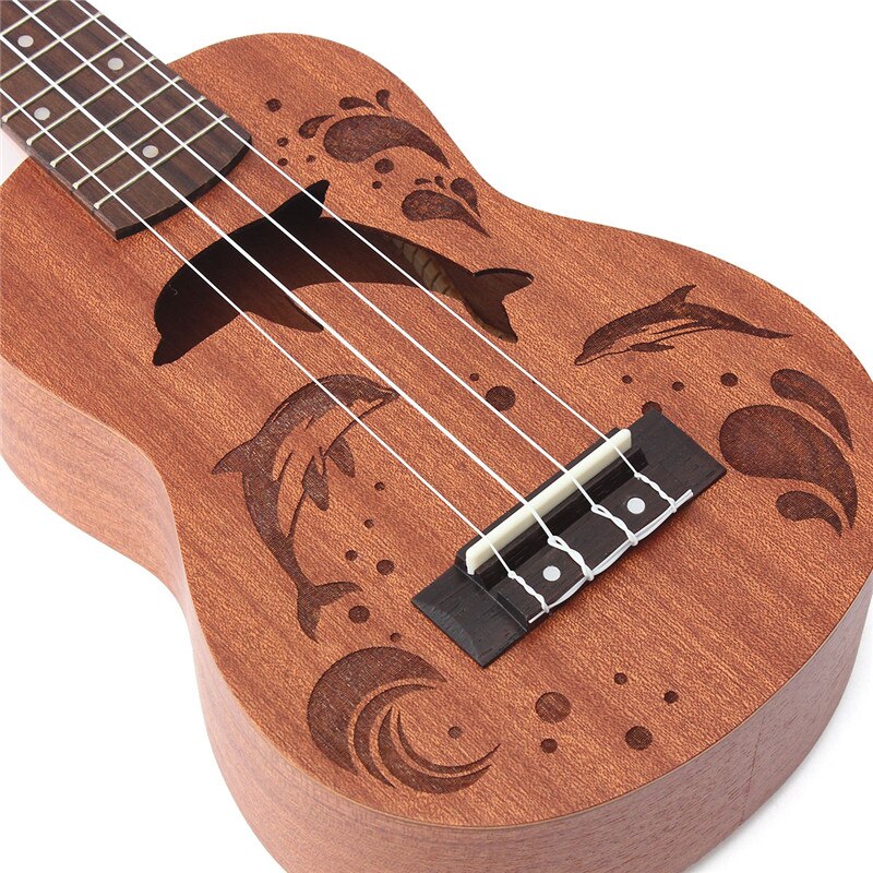 21 Inch Mooie Palissander Sopraan Ukulele 4 Snaren Mini Gitaar 15 Frets Perfecte Muziekinstrument Voor Beginner