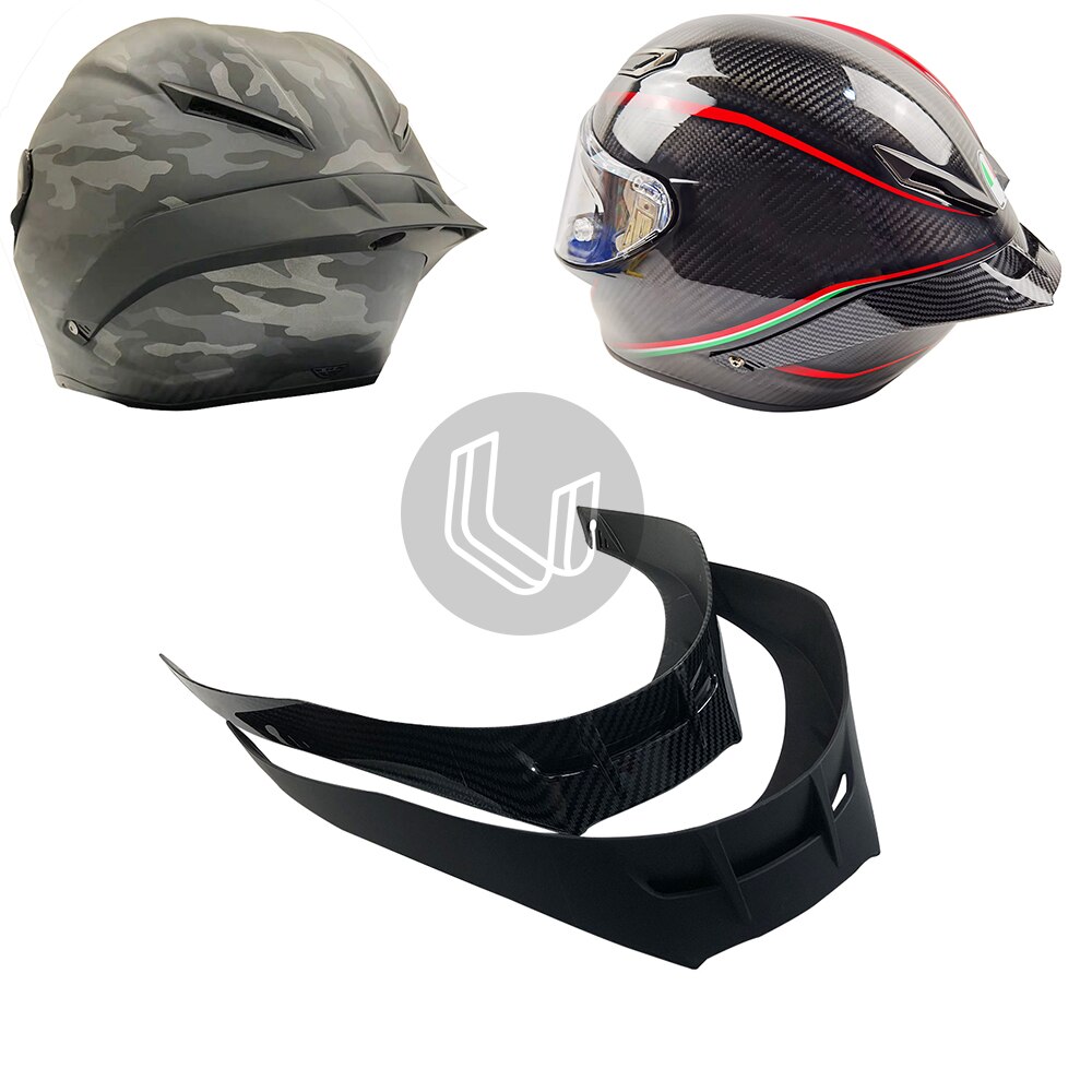 Helmet Accessories Carbon fiber appearance Spoiler for Pista GP R/GP RR Full Face Motorcycle Helmet