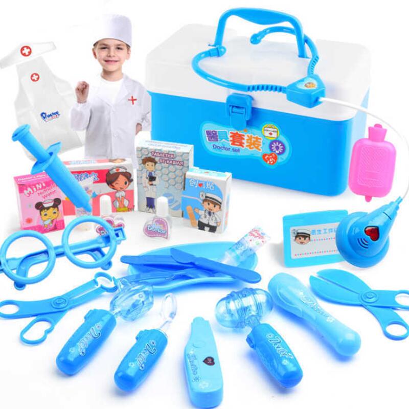 Per bambini medico giocattolo della casa del gioco medico set giocattolo ragazza medico della scatola strumento ragazzo infermiera bambino iniezione stetoscopio strumento di bambino regalo