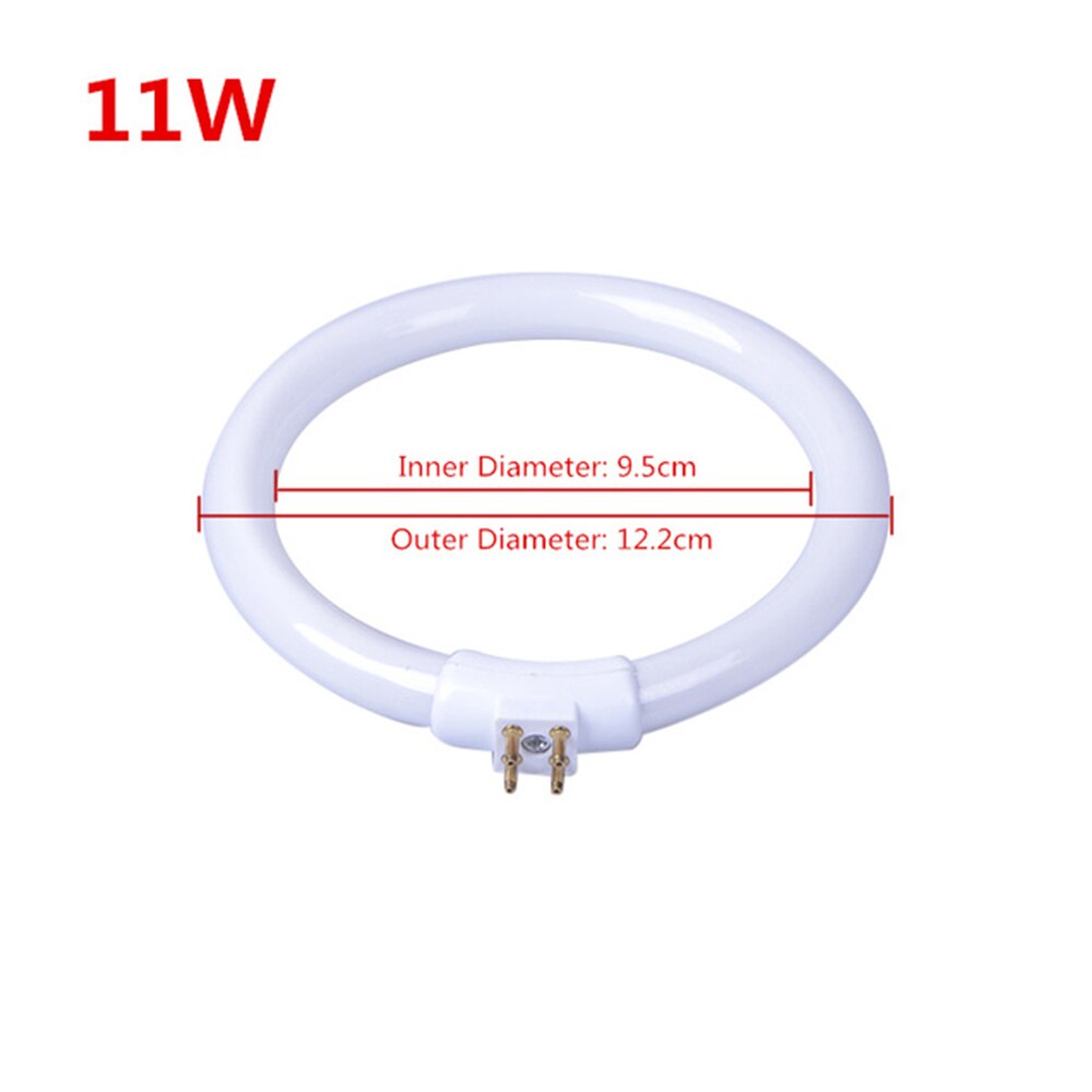 T4 Annular Tubes Anti-four-pin 11W 110V & 220V Magnifying Glass Light G10q Small Desk Lamps Bulb Fluorescent Ring Lamp White
