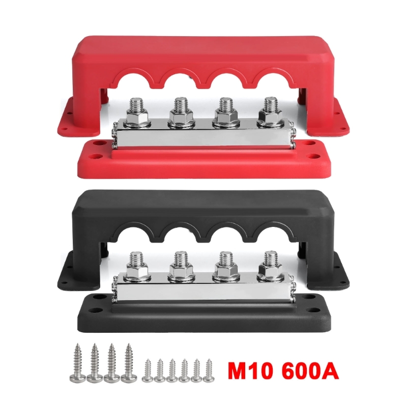 3/8 inch 4 Post 600A Bus Bar Batterij Terminals Stroomverdeling Marine Automotive Boot Solar Bedrading Bus Bar