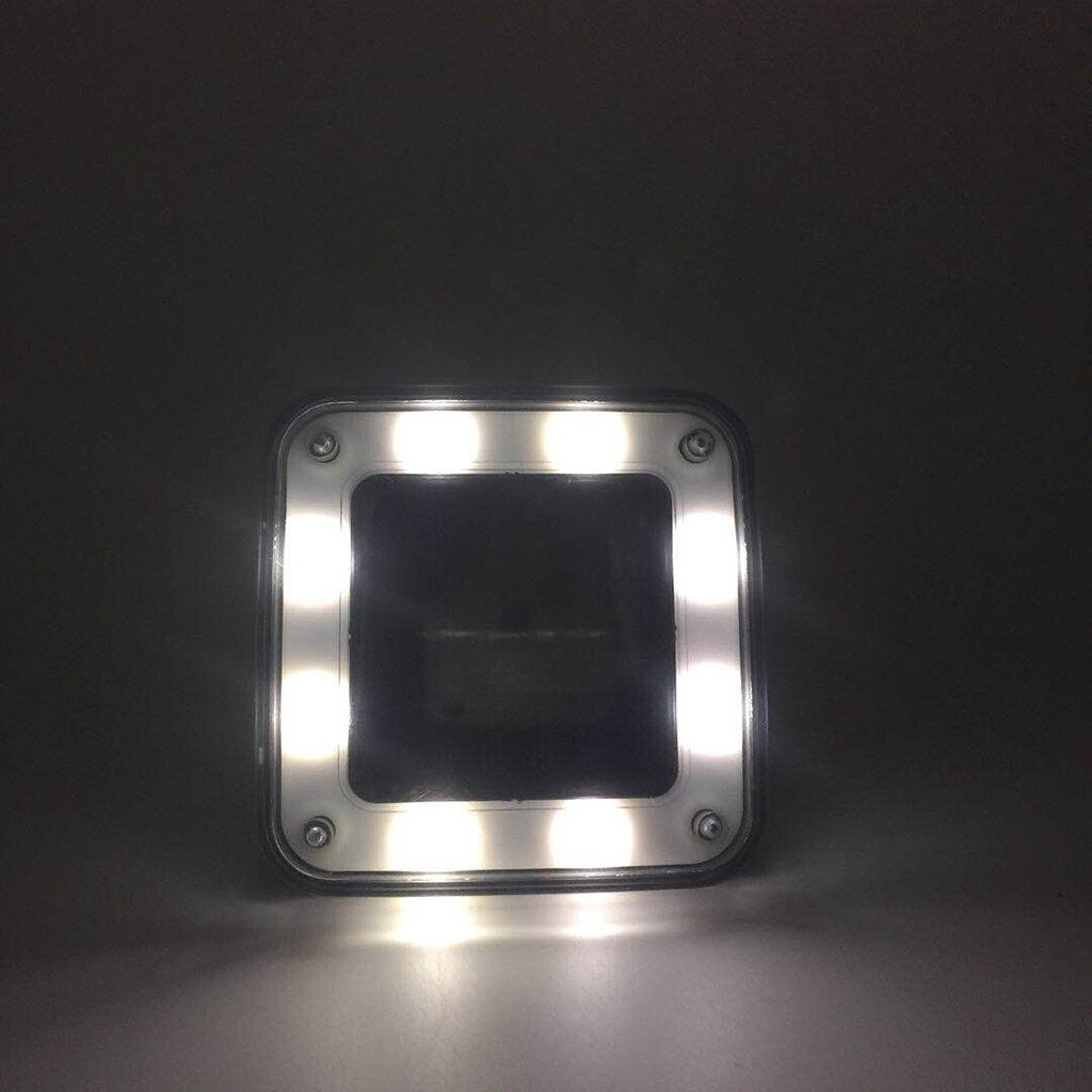 Lampy podziemne słoneczne oświetlenie ścieżki zewnętrznej lampa punktowa podwórko na trawnik ogrodowy krajobraz wodoodporny 8 doprowadziło ciepły biały