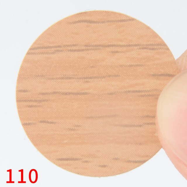 Lámina de PVC autoadhesiva para decoración de muebles, láminas de 21mm, tapas para cubrir tornillos, pegatinas, artesanía de madera, ornamento de armario de escritorio, 54 Uds./hoja: 110
