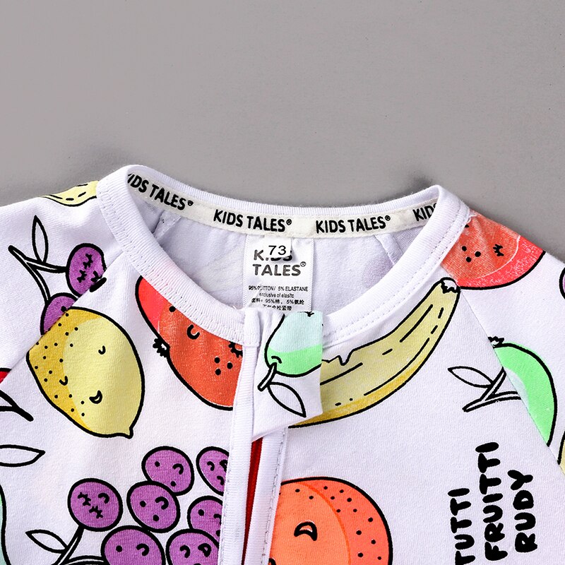 Kids Tales Brand summer Baby Romper short Sleeves Cotton Baby Pajamas fruit Printed Newborn Baby Girls Boys Clothes PQ194