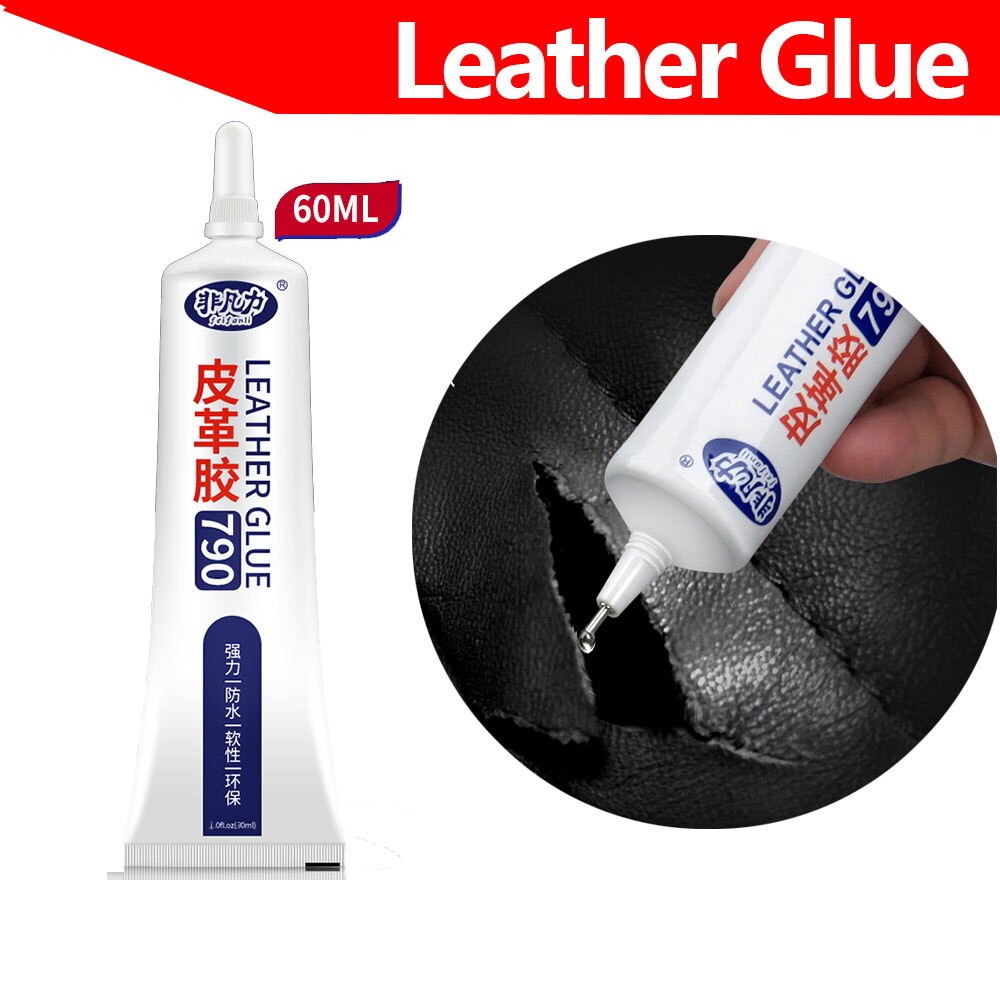 Leer Lijm 30/60Ml Lederen Kras Reparatie Zachte Lijm Incognito Transparante Wasbare Vloeibare Lijm Leer Lijm Lijm: 60ml