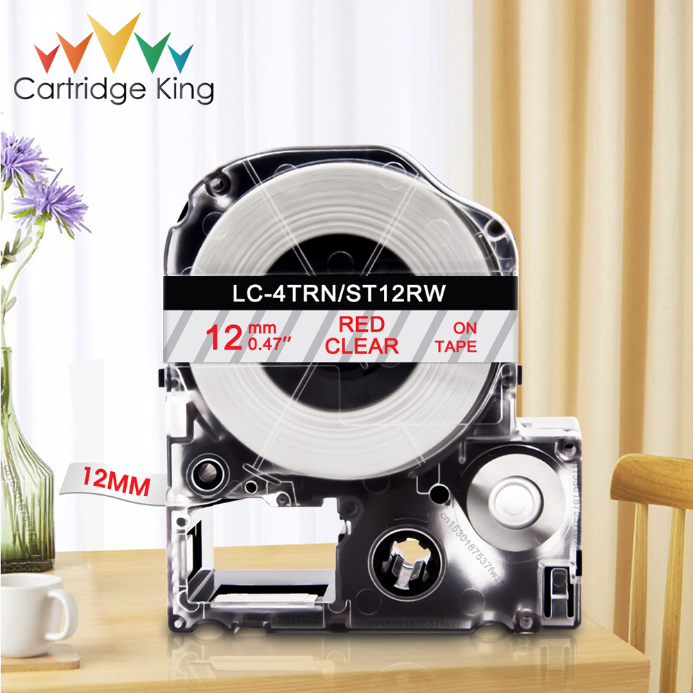 6/9/12mm Replace for Epson Label Tape SS12KW SS9KW SS6KW ST12KW LK-4WBN Compatible for Espon LW-300 LW-400 LW-600P LW-700 Maker