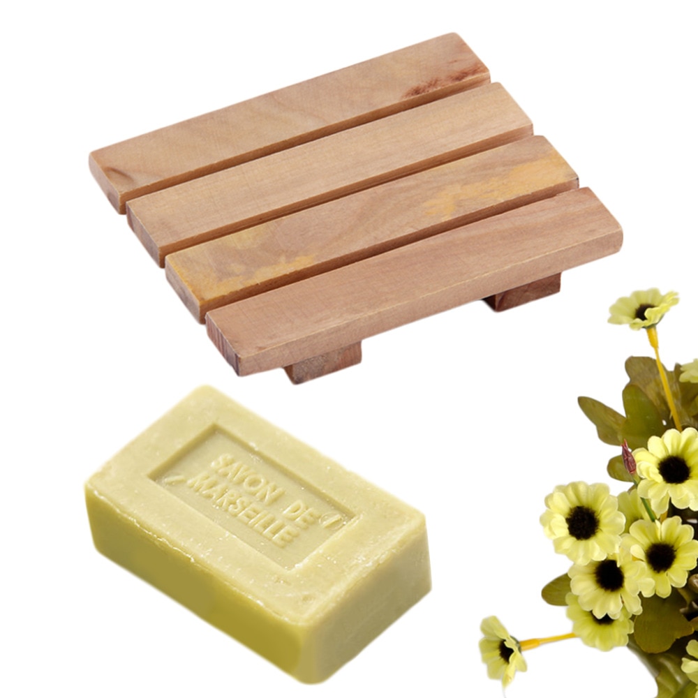 8*7 cm Natürliche Holz Holz Seifenschale Ablage Halfter Für Schlecht Dusche Regal Schwämme Abtropffläche Halfter Veranstalter seife Gerichte