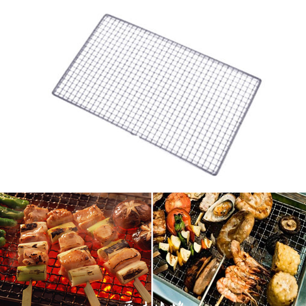 Rejilla de acero inoxidable, parrilla para barbacoa, rejilla de alambre de acero inoxidable, rejilla para Camping, barbacoa, pícnic al aire libre, cocina