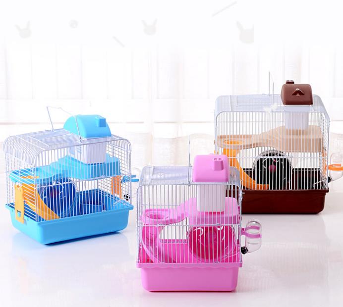 Hamster Cage Double-decker Castle Deluxe Villa Cage Hamster Cave Pet Cave