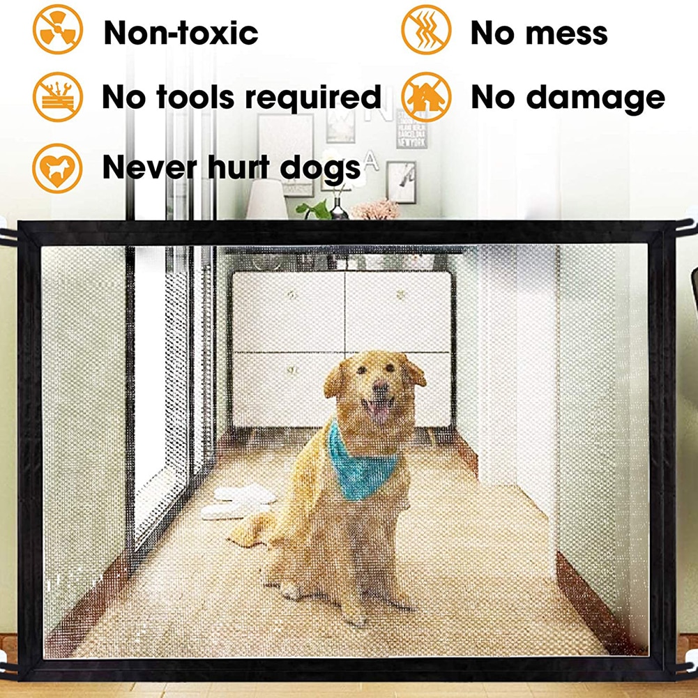 Valla de red aislada para mascotas, corralito de malla plegable para perros, gatos y bebés, jaula de seguridad, accesorios para mascotas