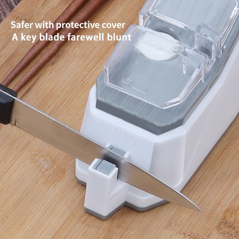 Electric Kitchen Knife Sharpener USB Sharpening Stone Whetstone Grindstone Sharpening Machine Knives Scissor Grinder