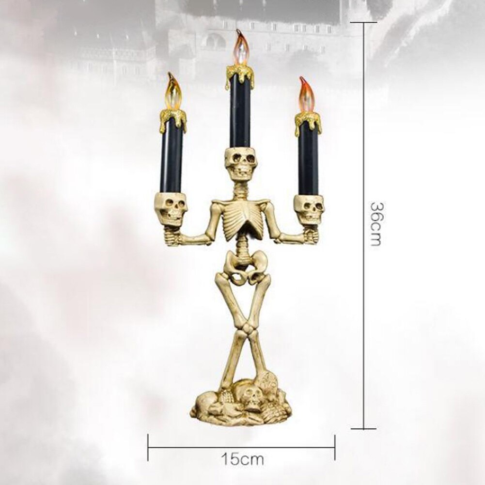 Halloween Schedel Skelet Kandelaar Kandelaar Bar Woonaccessoires Party Ornament Bar Kamer Decoratie Woondecoratie