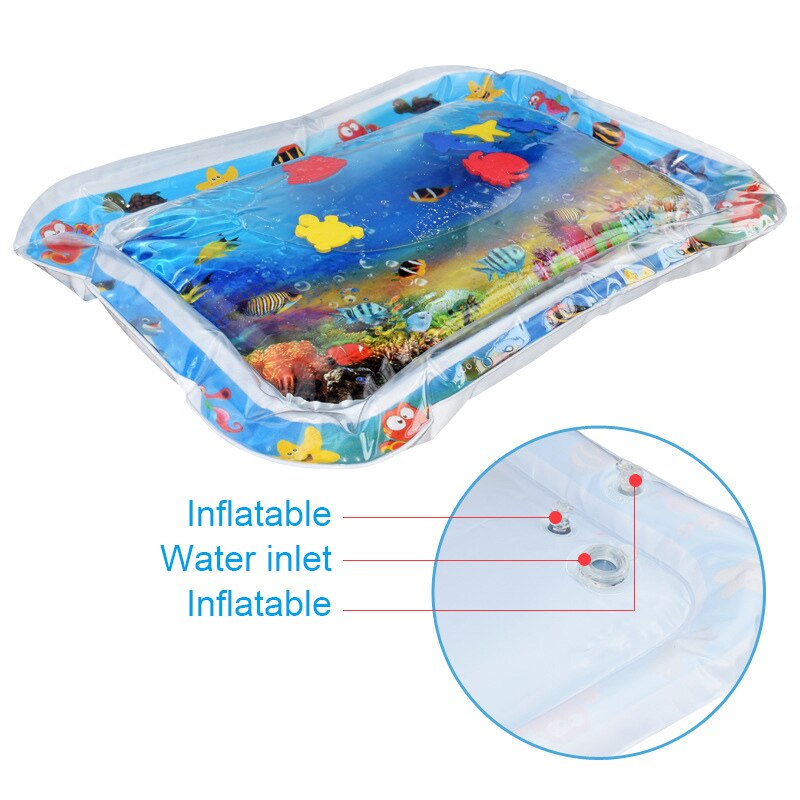 Los niños del bebé de agua tapete de juego juguete inflable palmaditas de bebé colchón de aire alfombras para niños de educación en desarrollo del bebé juguetes