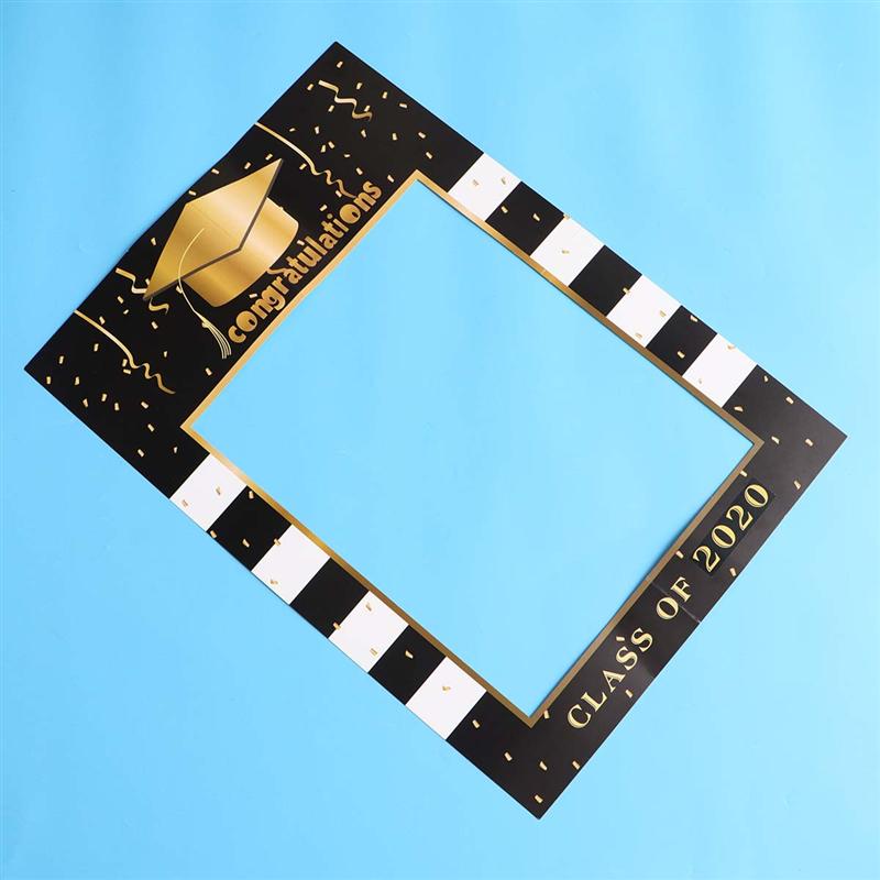 1pc Photo Frame Graduation Bachelor Cap Photography Picture Accessories Photo Frame Selfie Frame for Graduation