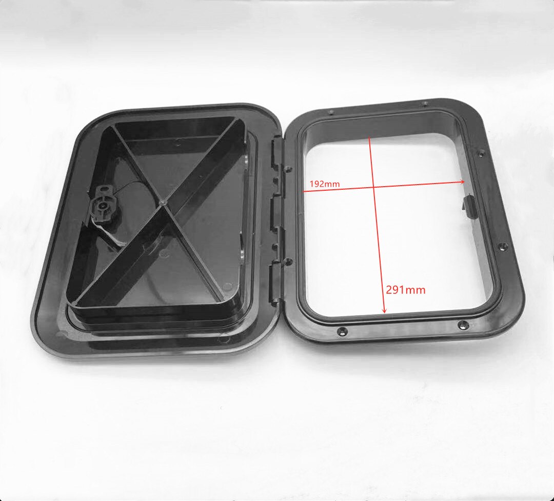 270*375mm ABS Deck Marine Hatch Door Deck Access Hatch Boat Hatches Inspection Yacht Cover RV