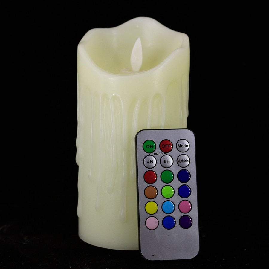 Remote Control Color Change LED Wax Candles Flamel... – Grandado
