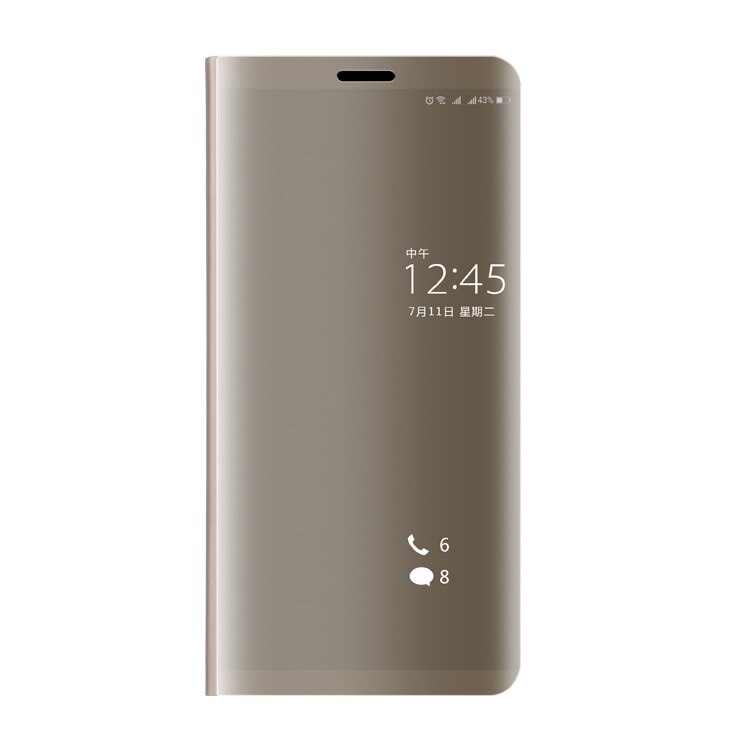 Samsung A50 caso de lujo espejo inteligente Flip funda para Samsung Galaxy a50 50 50a de Galax A505F Fundas Coque: Gold