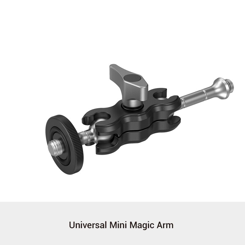 Smallrig universal magic arms com pequeno ballhead (pacote de 2 pces) para gaiola de câmera/placa superior/alça superior/monitor/luz de vídeo-2158: Universal