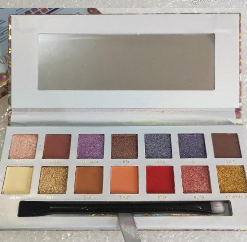 Carli Bybel Rivieras Palet Alyssa Rose Rode Oogschaduw Palet 14 Kleuren Matte Geperst Zachte Glam Modern Palet 12 kleur