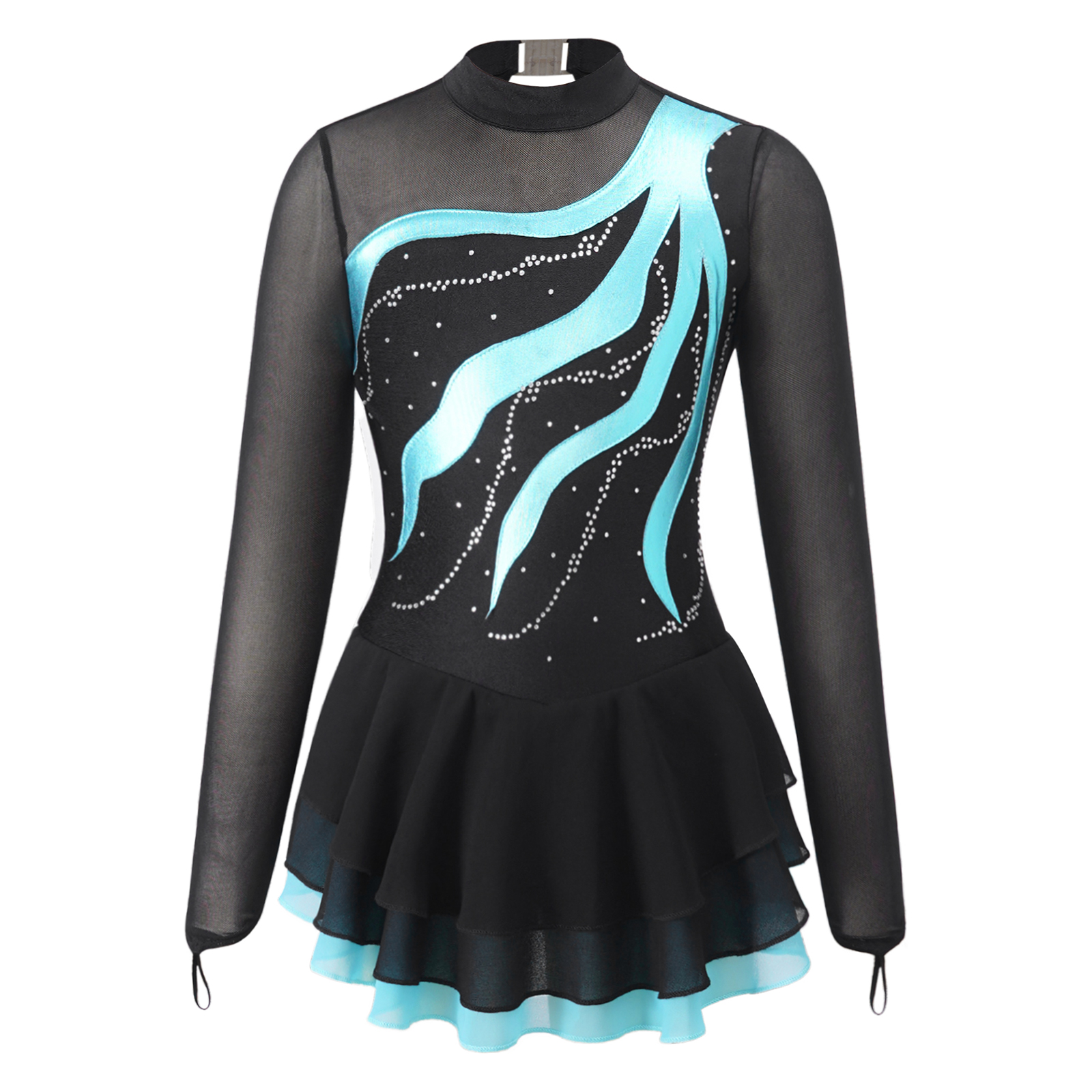 Vestido de Ballet para niñas, vestidos de patinaje artístico, Traje de Ballet de manga larga, vestido de baile de bailarina, gimnasia, patinaje sobre ruedas, Ropa de baile: L / Beige