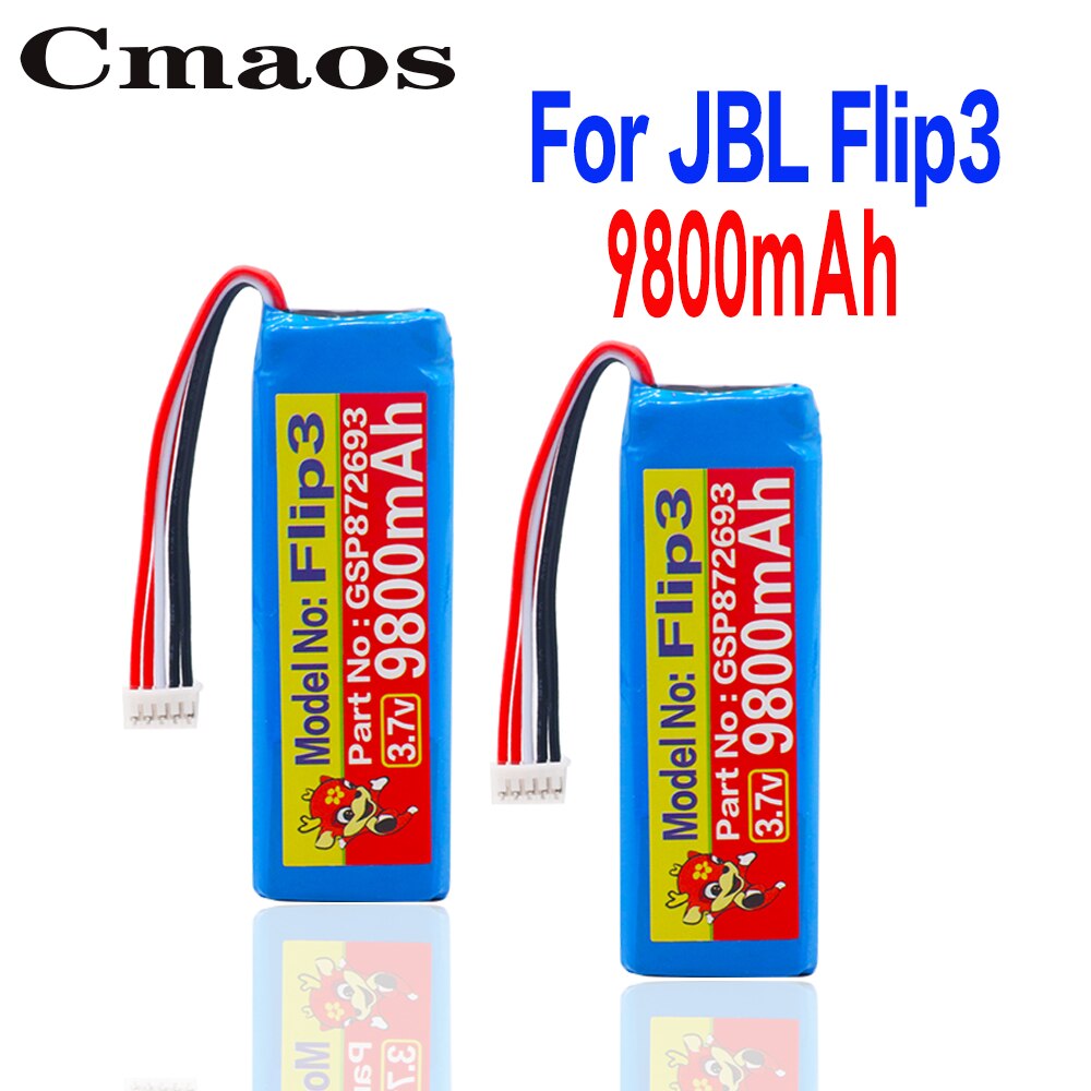 GSP872693 3.7V 9800Mah Batterij Voor Jbl Flip 3 Flip 3 Grijs GSP872693 P763098 03