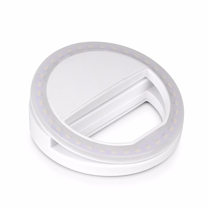 Ring Flash Selfie Clip Aro De Luz Universal Mobile Phone Led Ring Lamps for Iphone Samsung 36 Leds Lampka Do Selfie Led Flash: White