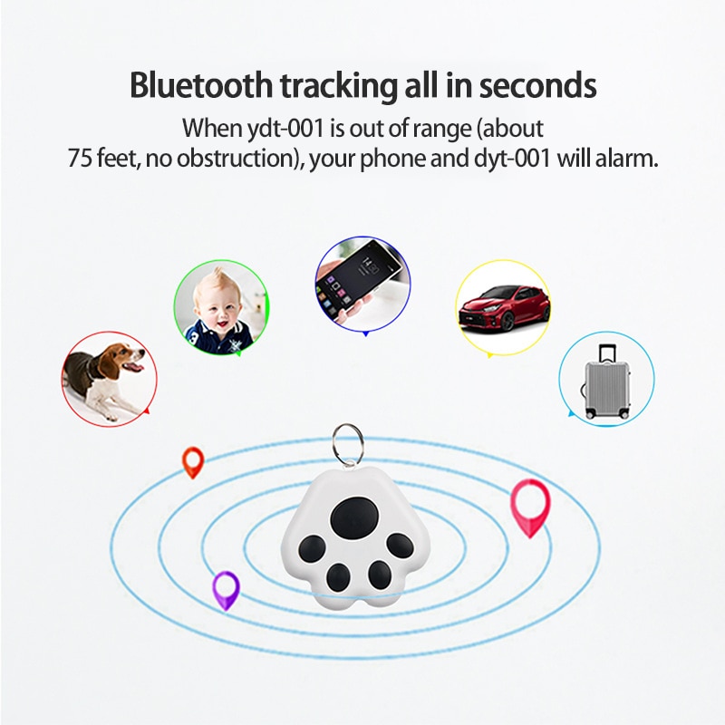 Newest Mini Anti Lost Alarm Wallet Key Finder Smart Tag Bluetooth Tracer GPS Locator Keychain Pet Dog Child Tracker