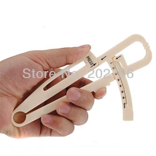 1Pcs 0-70mm Accurate Fitness Body Fat Caliper Tester plastic skinfold calipers