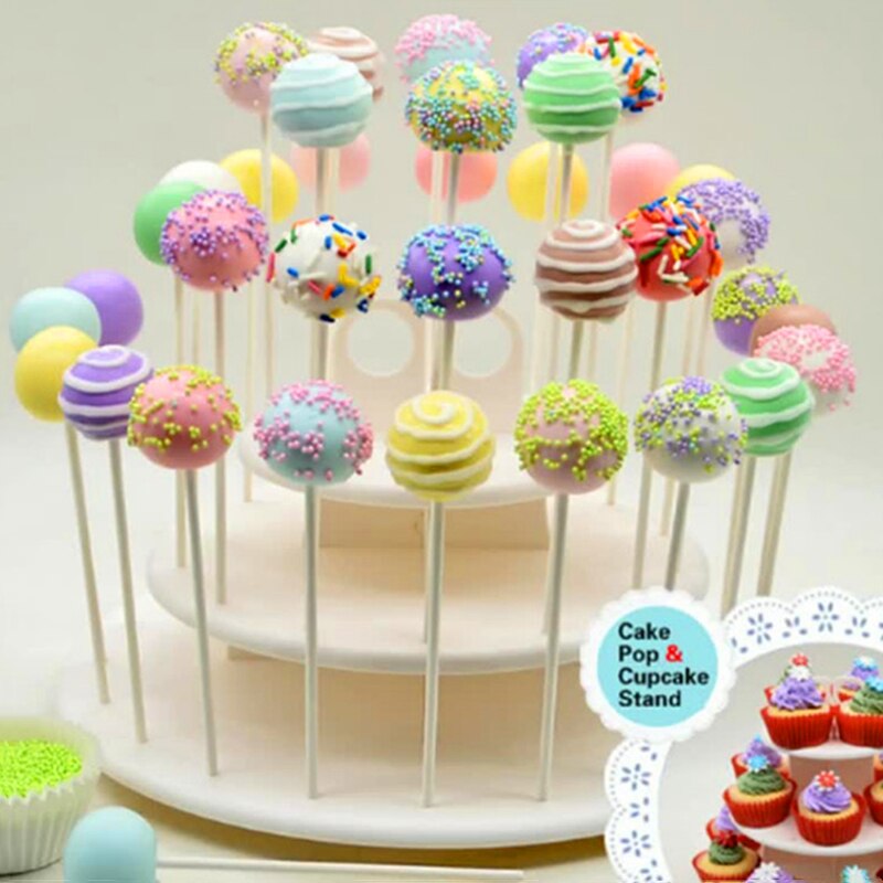 Bruiloft Verjaardagsfeestje Cake Pop Voedsel Decoratie Stand Multipurpose Multi-Gelaagde Opvouwbare Lolly Cake Dessert Cupcake Stand