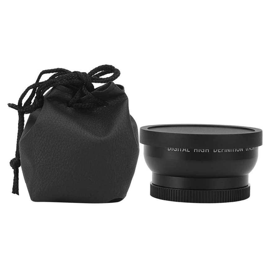 JSR 1155 Advanced 49MM 0.45X Wide Angle Macro Lens Fit for All 49MM Diameter Camera Lenses Wide Angle Lens Camera Lens
