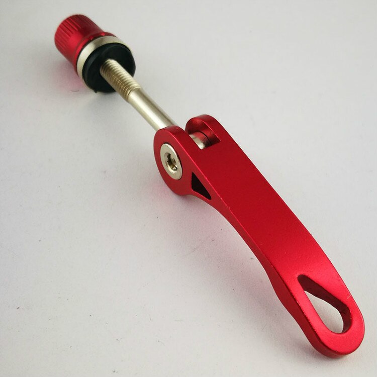 1PC Bicycle Quick Release Aluminium Alloy Bike Seat Post Clamp Seatpost Mountain Bike Seat Tube Clamp Bicycle Accessories: Red
