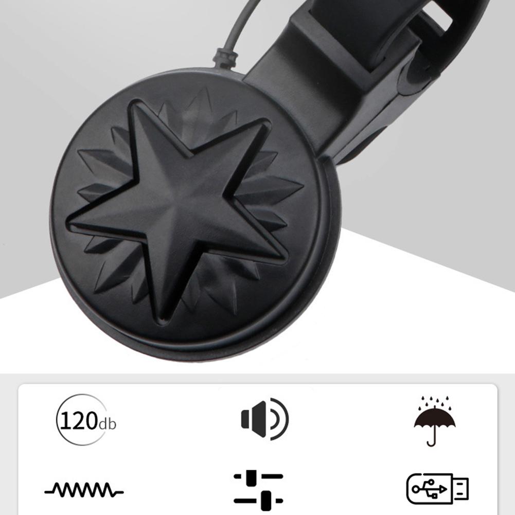 Yfashion-timbre de bicicleta eléctrico MEROCA, timbre de bicicleta bocina recargable vía Usb
