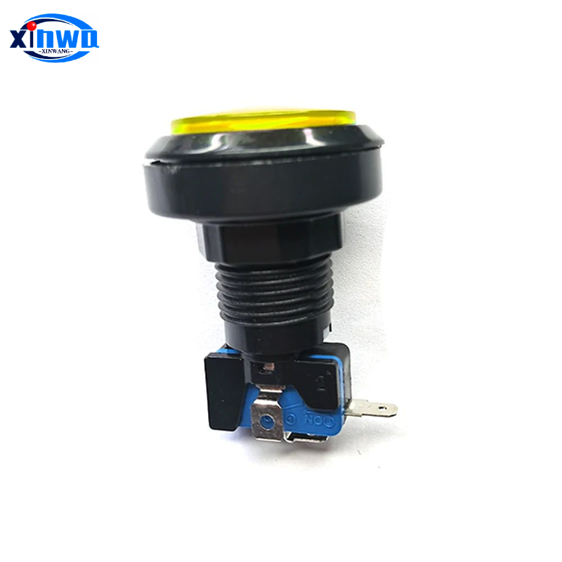 46mm trykknapper 12v led-belyste lyskontakter gyngegravemaskine spilklo automatkran flipperspildele spilleautomatarkade gør-det-selv