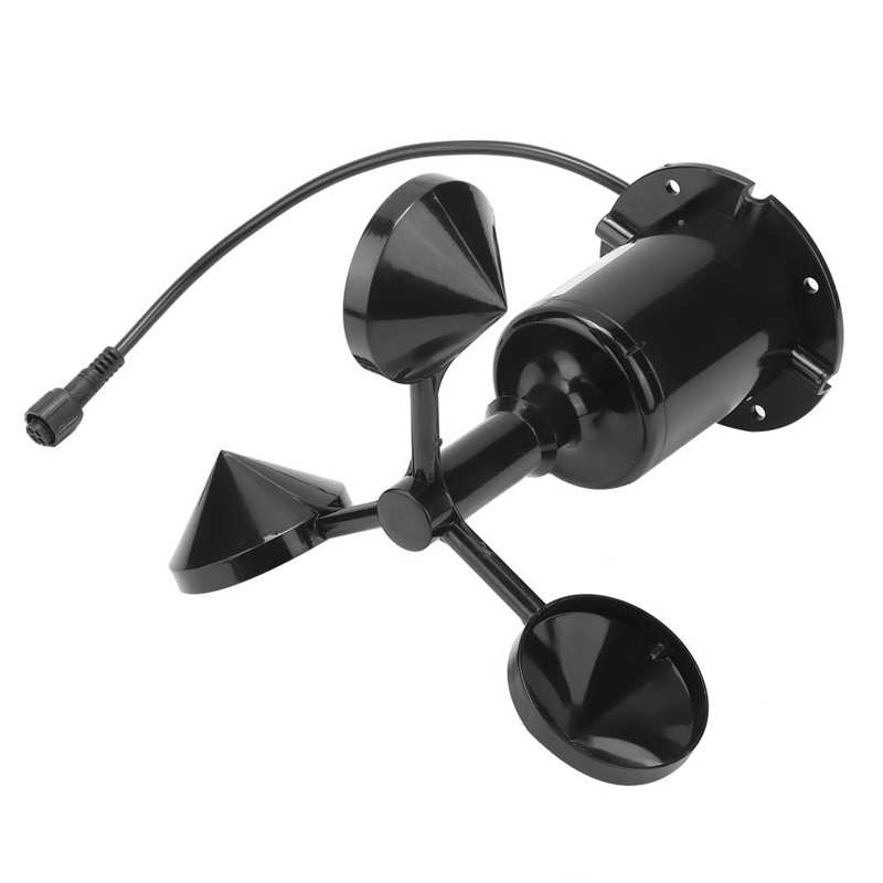 Transmisor de velocidad del viento de 0-70 m/s, 5-30V CC, Sensor de velocidad del viento, salida de señal ambiental, tipo de pulso, Tres tazas