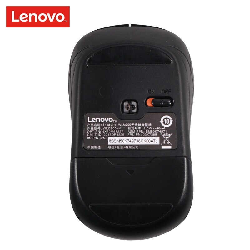 LENOVO Thinklife WLM200 Wireless Mini Mouse USB Connection 2.4GHz Wireless Mice Notebook Desktop Computer 1500dpi Mute Mouse