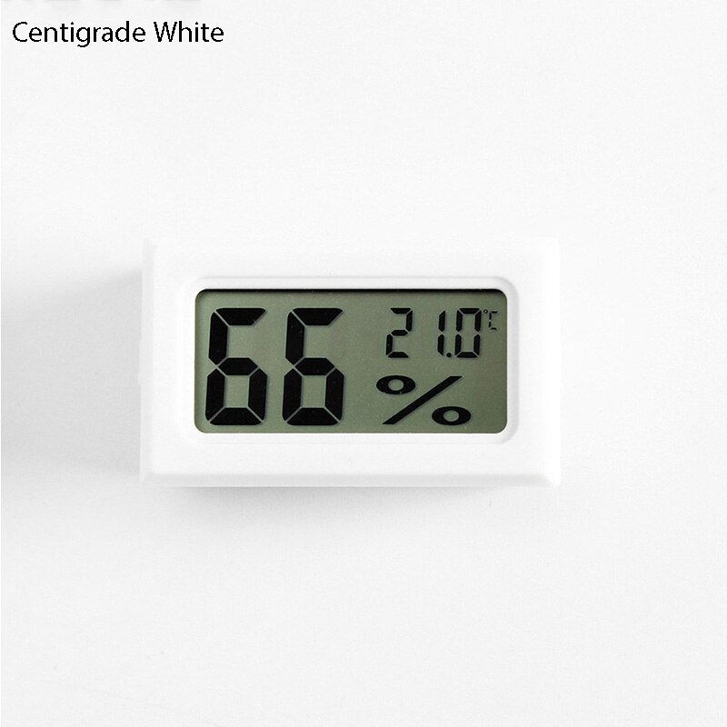 Reptile Supplies Barometer 1Pcs Wireless Mini Equipment Thermometer Square LCD Black/White Electronic Digital Temperature: Centigrade White