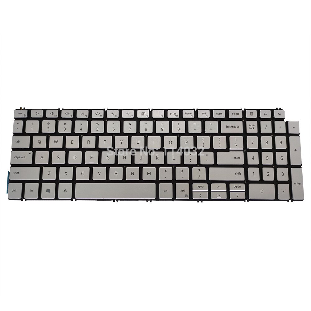 0GMXMJ backlight keyboard 7591 Replacement keyboards for Dell Inspiron 15 7591 5584 7590 7791 US English silver original: 5584