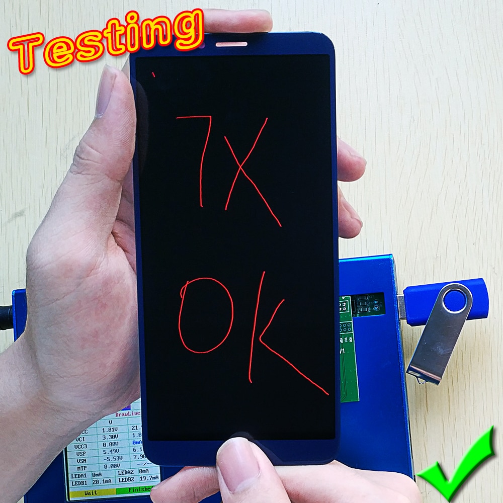 Huawei Honor 7X LCD Display BND-L21 BND-L22 BND-L24 Touch Screen 5.93 inch Digitizer Assembly Frame with Free glass film Tools