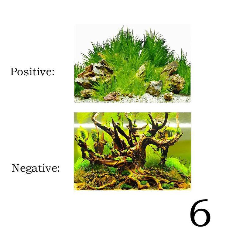 Fish Tank Background Painting Sticker 3D Ocean Landscape Painting Decals Tank Decorative Poster Aquarium Background Fish: 6