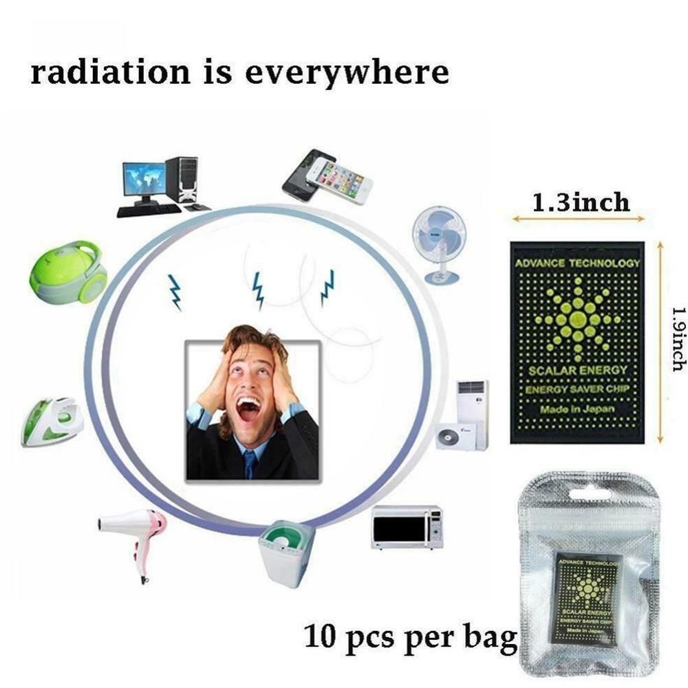 10pcs EMF Protection Cell Phone Patch Anti Radiation EMR Scalar Computer Electronics Negative Neutralizer Ion Shield Sticke I0Z7