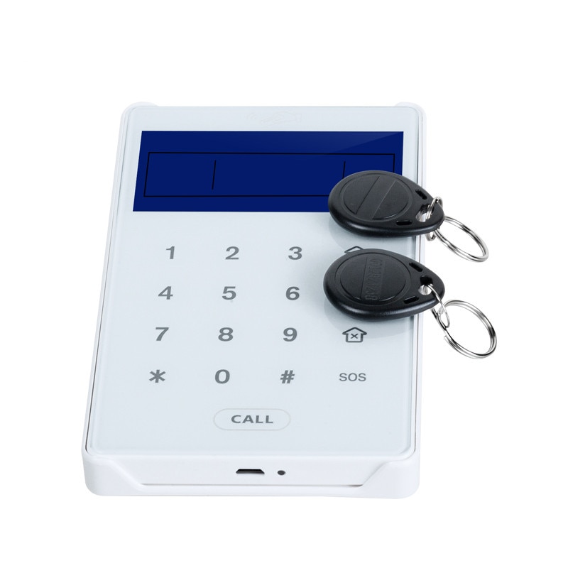 Focus Wireless 868Mhz RIFD touch keypad Disarm Alarm Host By RFID Tags Keypad Built In Lithium Battery