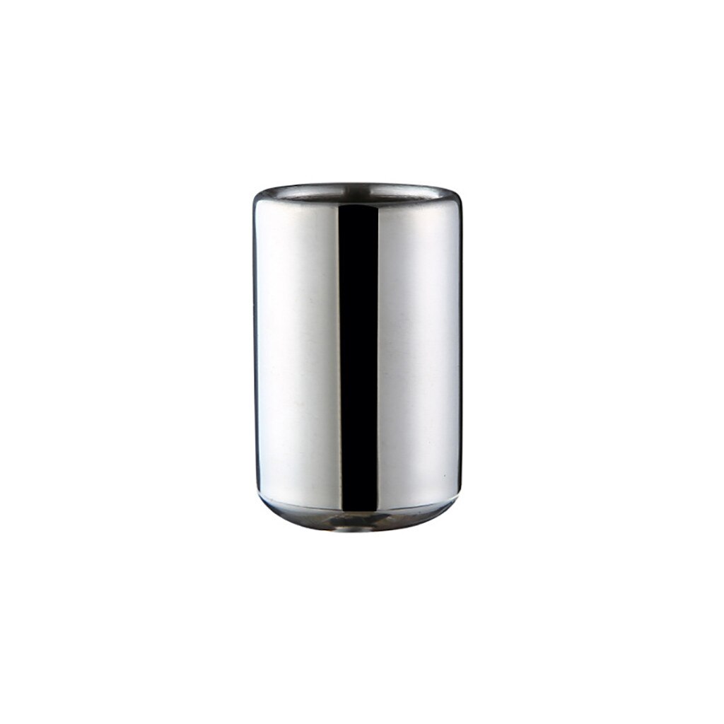 Stainless Steel Cup Drinking Juice Beer Glass Portion Cups home Travel Picnic Stainless Steel Cup Beautiful Took: Silver 