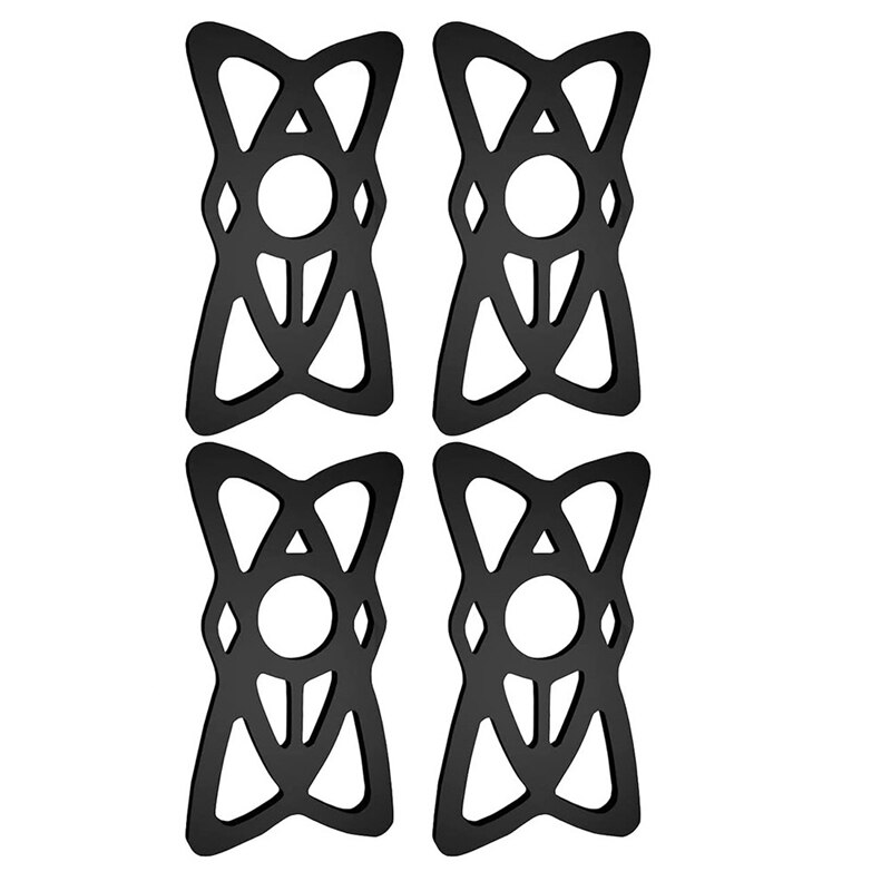 -4 Pcs Motorcycle Phone Mount Tether,Security/Fall Prevention, for Bicycle Bike, Motorcycle,Cell Phone Holder Band: black